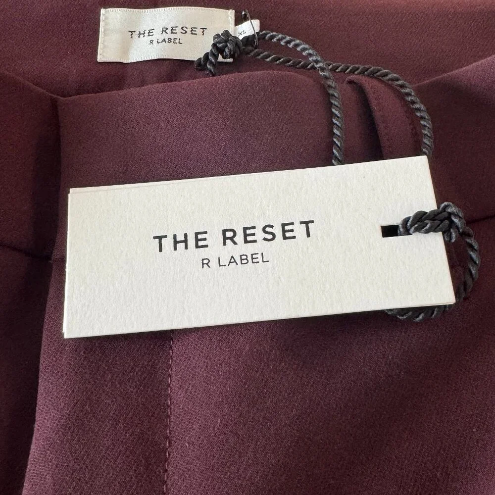 NWT ($198) - The Reset - High Rise Skinny Pants - Wine - Size XL - Picture 5 of 6